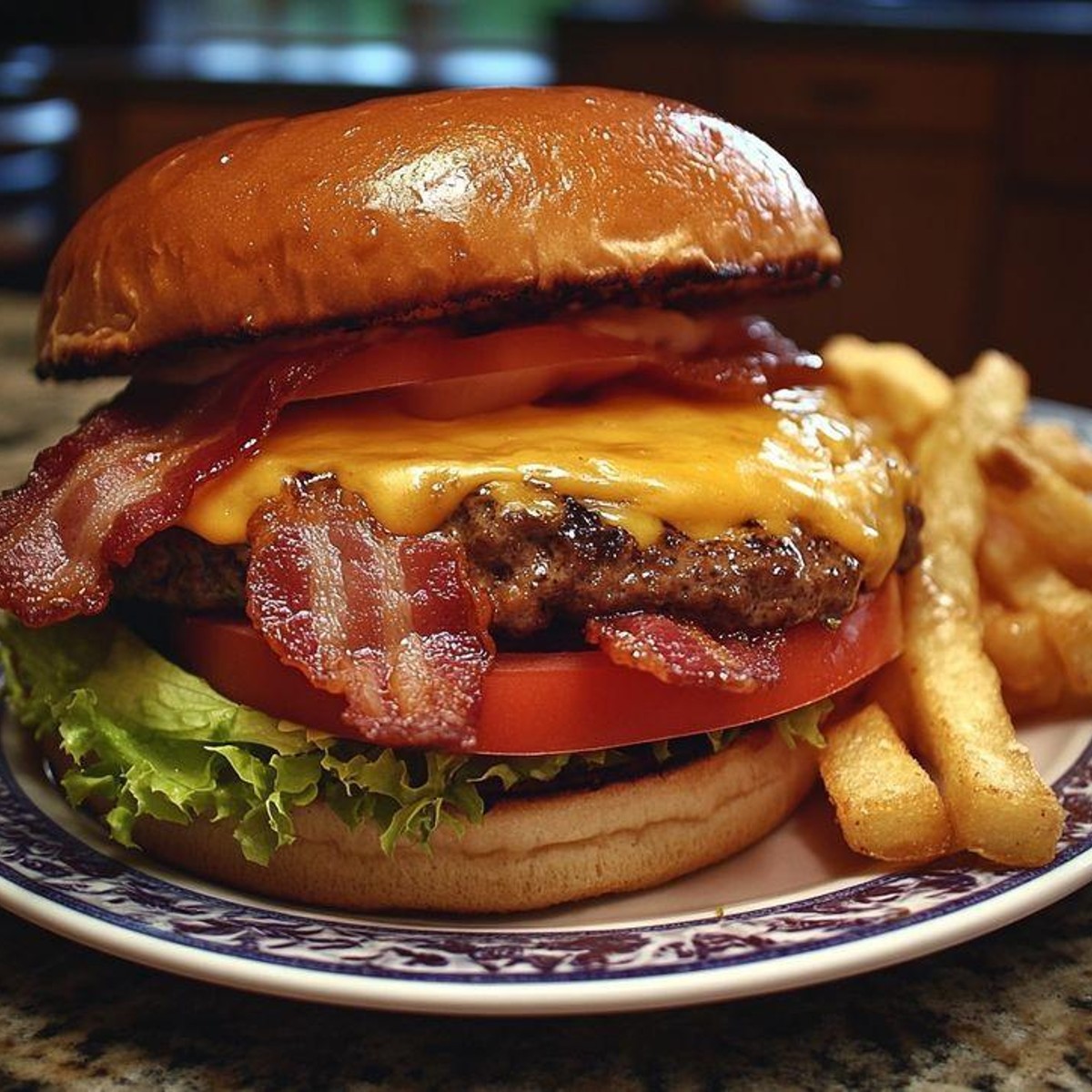 Beef Bacon Cheese Burger