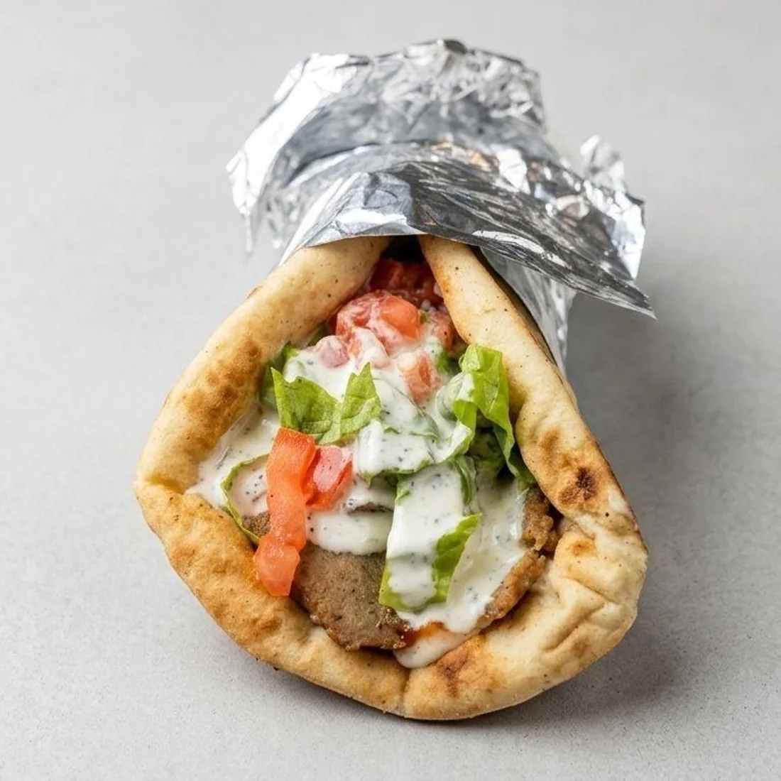 Beef gyro with fries