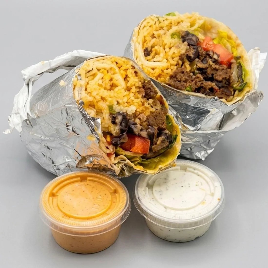 Lamb gyro burrito